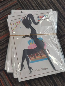 ของตกแต่งหน้าเค้กอะคริลิคสำหรับปาร์ตี้วันเกิดวันครบรอบแต่งงานรองเท้าส้นสูงของผู้หญิงที่สง่างามของตกแต่งหน้าเค้กเค้กสำหรับเด็กผู้หญิง - Product Image 2