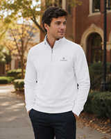 Cardigan d'hiver personnalisé pour homme, de luxe, décontracté, en maille 100 % coton, avec broderie, fermeture éclair quart, simple boutonnage, manches longues