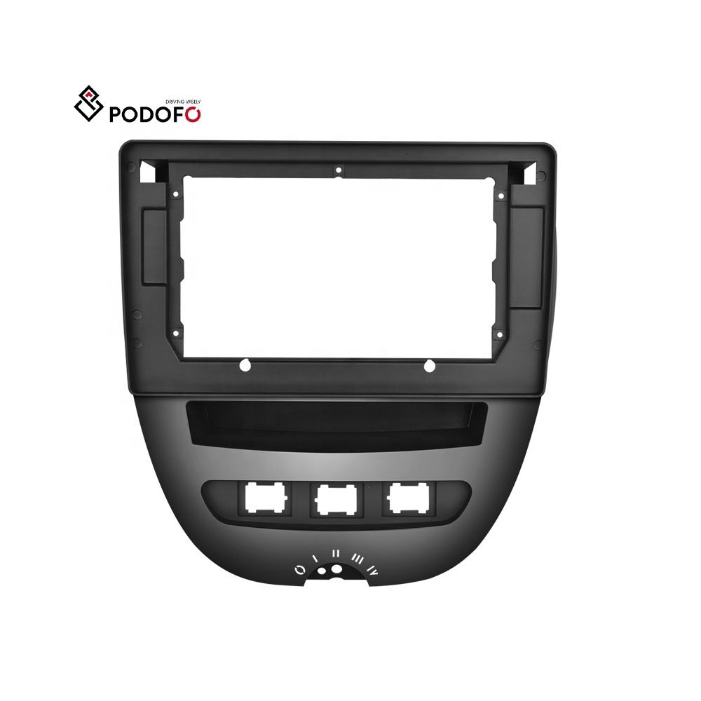 Podofo 10,1 Zoll Autoradio Für Peugeot 107/Citroen C1/Toyota Aygo, Kabelloses Carplay, Android Auto, 8 Core 4G+64G, DSP/Bluetooth/WiFi/Mirror Link/GPS+Rückfahrkamera