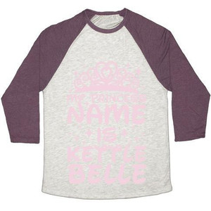 My Princess Name Is Kettle Belle Unisex Tri-Blend <b>Baseball</b> <b>Tee</b> - Product Image 4