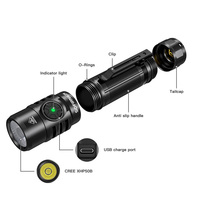 Lampe torche Sofirn SC29 puissante 3000lm EDC XHP50B LED IPX8 portable rechargeable par Type-C 21700