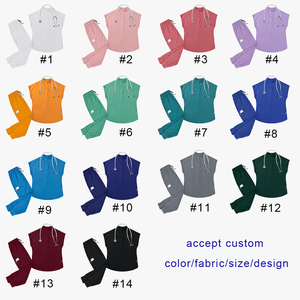 Divisa Unisex Senza Maniche con Colletto Rialzato per Sala Operatoria, Set Camice da Lavoro Separato per Infermieri, Medici, Estetisti e Operatori Sanitari - Product Image 4