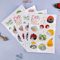 Feuille d'autocollants de planificateur en feuille adhésive d'impression personnalisée A4 A5 Feuille d'or Kiss Cut Sticker Sheet Printing