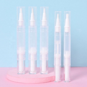 In Stock Disposable Cosmetic Container Lip <b>Gloss</b> Brush 2ml 3ml 4ml 5ml Transparent Empty Cuticle Oil Nail Oil Twist up Pen - Product Image 6