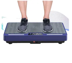 Plataforma vibratória para treino corporal, equipamento de treino para academia em casa com faixas remotas