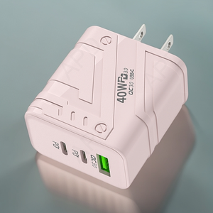 Chúng Tôi Tiêu Chuẩn 40W Gan Chất Liệu Du Lịch <span class=keywords><strong>USB</strong></span> Sạc 2 Pd3.0 Giao Diện Nhanh Chóng Sạc Đầu Cho Iphone Máy Tính Xách Tay Qc3.0 Pd Đầy Màu Sắc - Product Image 4