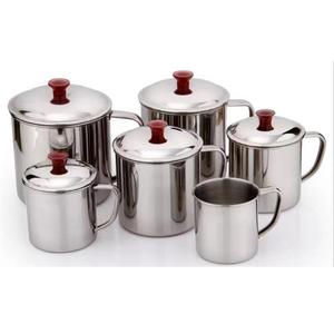 Stainless Steel Mugs With Lids 7cm 8cm 9cm 10cm 11cm 12cm Polished <b>Tea</b> <b>Infuser</b> For School Cafeteria Hotel Use - Product Image 4