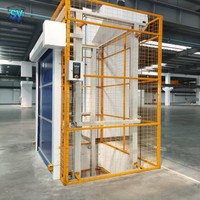 Monte-charge hydraulique sur rail personnalisé pour marchandises