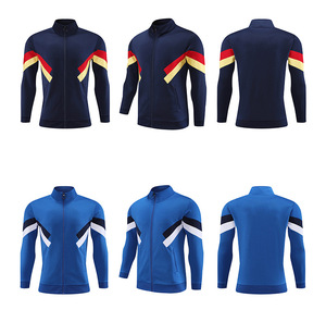 Conjunto Deportivo Personalizado <span class=keywords><strong>de</strong></span> Fábrica para <span class=keywords><strong>Hombre</strong></span>, 100% Poliéster, Chaqueta Deportiva <span class=keywords><strong>de</strong></span> Fútbol, Elástica, Transpirable, <span class=keywords><strong>de</strong></span> Secado Rápido, para Entrenamiento Físico - Product Image 2