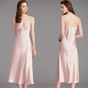 Camicie da <span class=keywords><strong>notte</strong></span> da donna abiti da <span class=keywords><strong>notte</strong></span> corti senza maniche in seta di raso sottoveste <span class=keywords><strong>Sexy</strong></span> <span class=keywords><strong>camicia</strong></span> da <span class=keywords><strong>notte</strong></span> per donna - Product Image 4