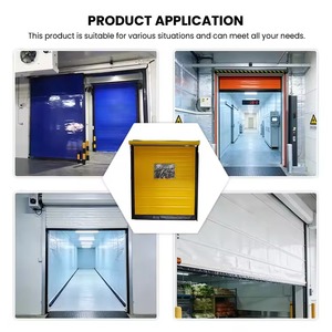 Portes de chambre froide à enroulement rapide en PVC isolé <span class=keywords><strong>pour</strong></span> entrepôt frigorifique, à fermeture automatique, <span class=keywords><strong>pour</strong></span> usage industriel - Offre Spéciale - Product Image 3