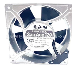 Ventilador Industrial de Pared Sanyo Denki San Ace 120 109S075UL AC de 18 Pulgadas y 16W, Fabricado en Japón - Product Image 3