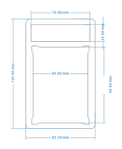 graded card slab dimensions psa card slab