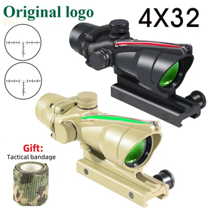 5D Kỷ Nguyên 4x32 Hợp kim nhôm săn sợi quang thực màu xanh lá cây chấm đỏ chiếu sáng mặt kẻ ô chiến thuật tầm nhìn quang học gắn kết cho 20mm - Product Image 1