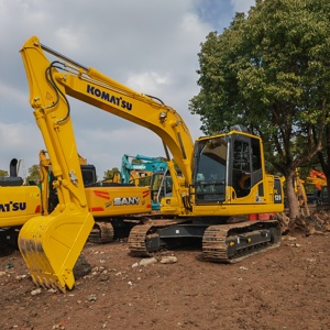 Excavadora de cadenas Komatsu PC120-6, excavadora hidráulica amarilla, equipo pesado, maquinaria de construcción - Product Image 1