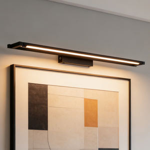 Miroir mural LED de style européen moderne, éclairage décoratif mural pour hôtel, villa, maison, salle de bain, toilettes - Product Image 1