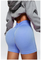 Shorts de yoga pour femmes, taille haute, effet push-up, respirants, froncés, sans coutures, anti-transpiration, pour le sport, la course, le fitness, le cyclisme