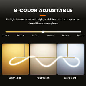 Lustre LED de cuisine en tube de silicone flexible art déco minimaliste pour salle à manger, élégant pour bureau, entrepôt européen - Product Image 2