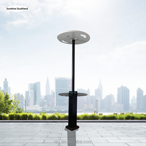 2024 pila de carga directa de fábrica USB Bluetooth carga inalámbrica Escritorio de carga <span class=keywords><strong>solar</strong></span> carga al aire libre mesas inteligentes solares - Product Image 6