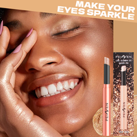 Crayon Eyeliner Imperméable à Double Embout 6 Couleurs Paillettes Métalliques Nacrées Maquillage des Yeux Couleurs Uniques Ensemble de Cosmétiques à Mélanger