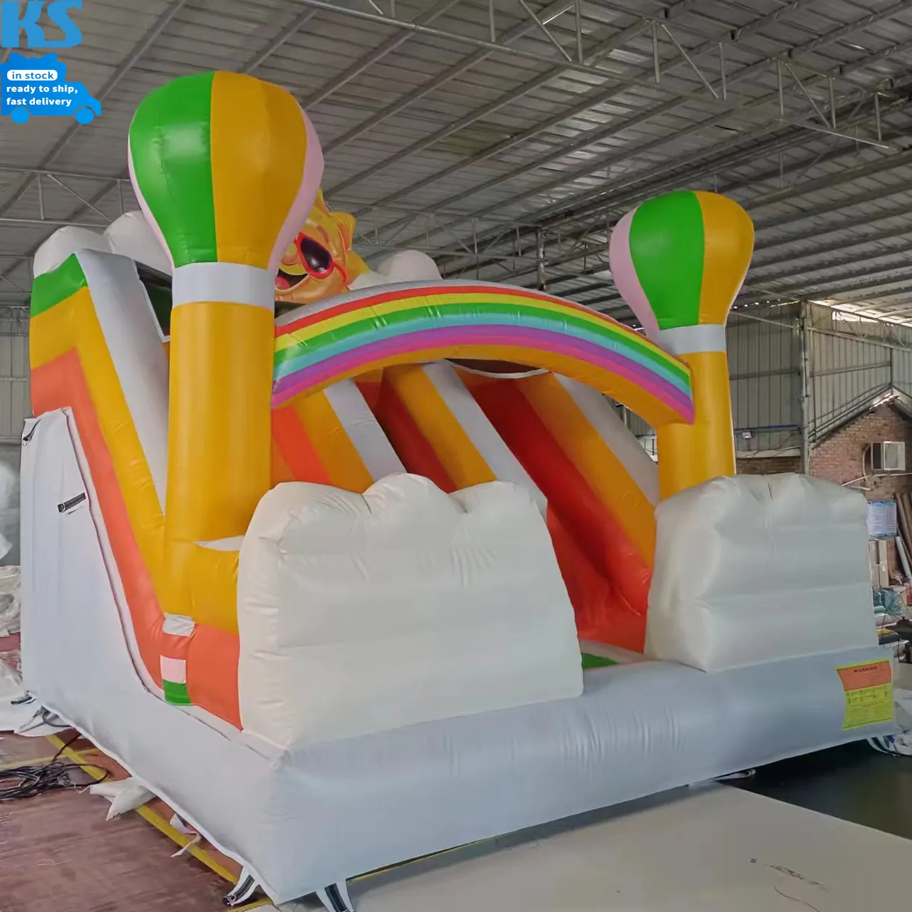 Casa inflable grande de PVC comercial de 13x13 pies para exteriores, para saltar con castillo hinchable toboganes dobles para fiestas infantiles