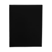 Penyangga Menu Panel Tunggal, Sampul Menu Restoran Satu Halaman, Penyangga Sampul Menu dengan Sudut Miring, Hitam, 8,5" x 11"
