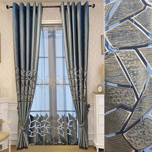 <span class=keywords><strong>Rideaux</strong></span> Voilages en Velours Brodés à Découpe Laser Modernes Nordiques de Luxe en Gros pour Fenêtres de Maisons, Hôtels et Salons - Product Image 3
