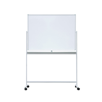 Tableau blanc portable double face debout, grand tableau blanc magnétique mobile