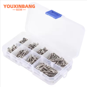 400 pièces M3 vis autotaraudeuses boîte à vis ensemble Phillips tête plate vis autotaraudeuses Kit - Product Image 5