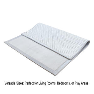 Alfombra <span class=keywords><strong>de</strong></span> Espuma Viscoelástica <span class=keywords><strong>de</strong></span> Terciopelo Coral <span class=keywords><strong>de</strong></span> Lujo, Ultra Suave y Gruesa, para Sala <span class=keywords><strong>de</strong></span> Estar y Dormitorio, Antideslizante y Lavable - Product Image 2