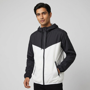 New Style Outdoor Hooded <b>Canvas</b> Waterproof Windbreaker <b>Jackets</b> with Zipper Breathable & Comfortable for <b>Men</b> - Product Image 1