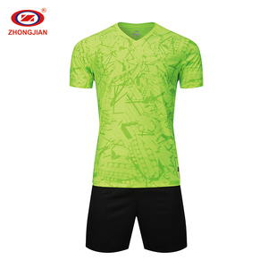 China manufacturer of youth Green Soccer Jersey game of Football Club uniform - Product Image 1