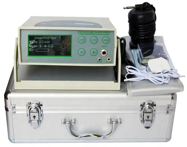 Machine de désintoxication des pieds électrique à ioniseur unique avec ceinture de coussins de massage