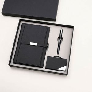 Custom Personalized Souvenir Corporate Gift Set A5 Notebook Box Package With Pen Business Journal Set With <b>Name</b> Card Holder - Product Image 1