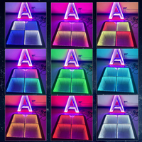 Piste de danse portable Filaire Infinity Mirror Panel Effet 3d LED Piste de danse pour piste de danse de mariage