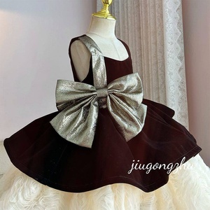 <span class=keywords><strong>Robe</strong></span> de bal sans manches pour filles, style mousse au chocolat, <span class=keywords><strong>robe</strong></span> de princesse formelle, <span class=keywords><strong>robe</strong></span> de demoiselle d'honneur haut de gamme, <span class=keywords><strong>robe</strong></span> de piano pour enfants, <span class=keywords><strong>robe</strong></span> de présentatrice - Product Image 4