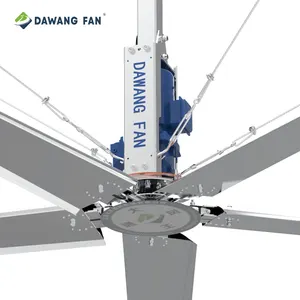 Iyi mekanik performans 380v 26ft 7.3m düşük gürültü endüstriyel büyük tavan büyük Hvls Fan