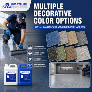 <span class=keywords><strong>Resina</strong></span> Epossidica a Base d'Acqua con Sabbia Colorata <span class=keywords><strong>per</strong></span> Rivestimento Autolivellante di Pavimenti - Product Image 6