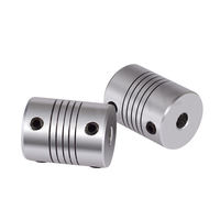 Accouplement parallèle en acier inoxydable pour encodeur de précision, moteur pas à pas, tige filetée, couple élevé, petit accouplement élastique