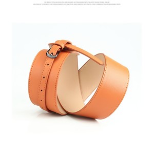 <span class=keywords><strong>Ceinture</strong></span> large en cuir pour <span class=keywords><strong>femme</strong></span>, <span class=keywords><strong>ceinture</strong></span> de mode 2-en-1 avec <span class=keywords><strong>ceinture</strong></span> fine intégrée pour robes et costumes - Product Image 4
