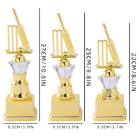 Trofeo de Plástico con Impresión UV para Partidos de Cricket, Ideal para Ferias Comerciales de Seguros, Grabado Personalizado OEM, Marca AD87, Buenas Ventas