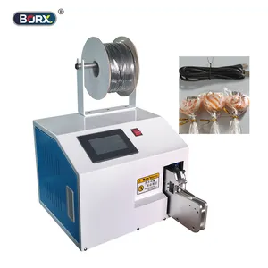 Factory Supply Semi-automatic Twist Tie Machine For Bread Candy Bags Wire Cable tie machine