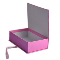 Cajas de Regalo de Cartón Rosa de Alta Calidad, Ecológicas y de Lujo para el Cuidado de la Piel con Aceites Esenciales, Caja Cosmética Personalizada con Cinta