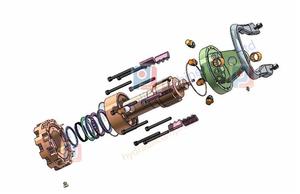 5.5 tấn hra55w thủy lực rotator 360 ° Heavy Duty trục loại vật lộn động cơ cho máy xúc/loader/Crane/lâm nghiệp ứng dụng - Product Image 2