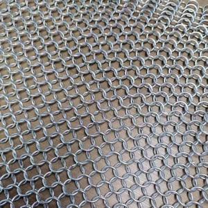 Grille acoustique décorative en maille pour cinéma, réduit l'écho, améliore l'effet sonore, en acier inoxydable, maille métallique en spirale - Product Image 1