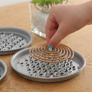 Placa de Incienso Repelente de Mosquitos T, Acero Inoxidable, Parte Superior Abierta con Rejilla, Reutilizable, Juego de 200 para Uso en Interiores - Product Image 3