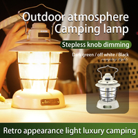 Nouveau Design Étanche Led Extérieur Tente Nuit Rétro Camping Lumière Portable Camping Lanterne Rechargeable Camping Lampes