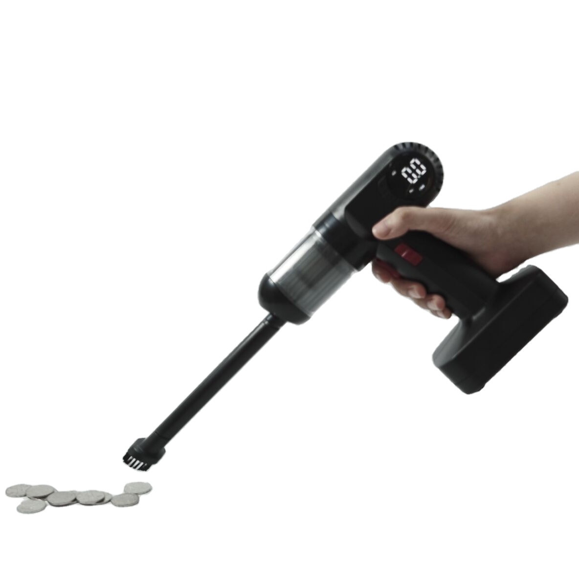 Новый беспроводной пылесос 2 в 1, пылесос и автомобильный воздушный компрессор со светодиодной подсветкой, можно выбрать