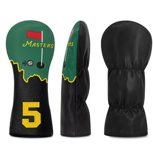 Funda Protectora para Cabeza de Driver de Golf Personalizada con Logotipo <span class=keywords><strong>Masters</strong></span>, Ajustable, de Cuero PU, con Patrón de Bandera, Cierre Elástico, Etiqueta Trasera, Impermeable - Product Image 4