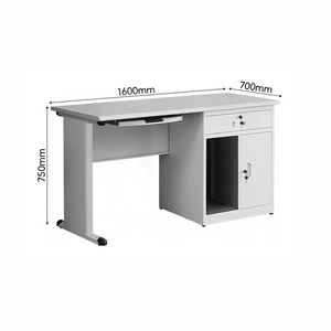 โต๊ะคอมพิวเตอร์เหล็กปรับระดับได้สไตล์โมเดิร์น เฟอร์นิเจอร์สำนักงานสำหรับโฮมออฟฟิศหรือห้องอ่านหนังสือ โต๊ะคอมพิวเตอร์สำหรับผู้ใหญ่ - Product Image 1